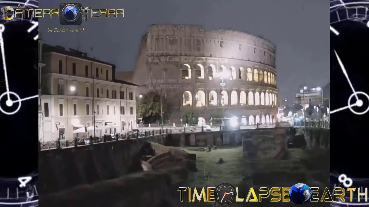 Time-Lapse Colosseum from Rome, Italy