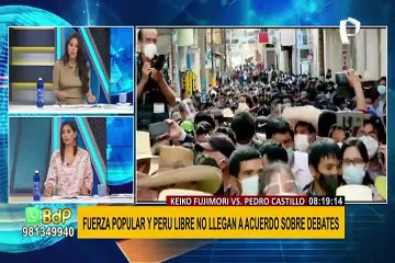 JNE: Perú Libre y Fuerza Popular no llegaron a acuerdo sobre debates