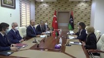 Dışişleri Bakanı Çavuşoğlu, Libyalı mevkidaşı Necla Manguş'la bir araya geldi