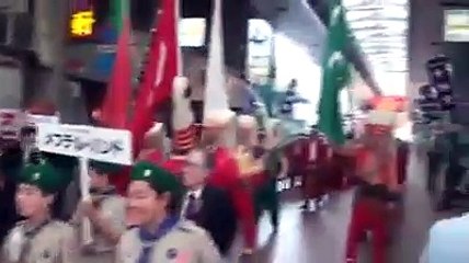 Japonya sokaklarında mehteran sesleri!