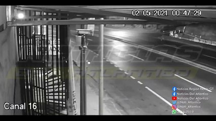 Vea el impactante accidente en ruta al Atlántico que ocurrió la madrugada del domingo