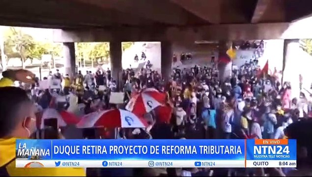 Duque retira reforma fiscal tras masivas protestas en Colombia