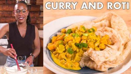 Chrissy Makes Curried Chickpea Roti