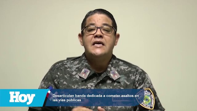 Desarticulan banda dedicada a cometer asaltos en las vías públicas