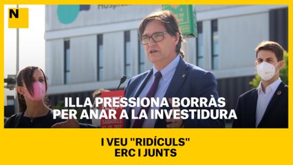 Illa pressiona Borràs per anar a la investidura i veu "ridículs" ERC i Junts