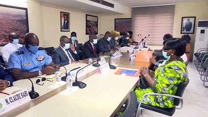 Le Ministre de l'Intérieur Vagondo Diomandé échange avec une délégation des proches de Laurent Gbagbo pour son retour