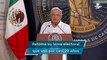 Pese a veda, AMLO retoma su frase electoral: 