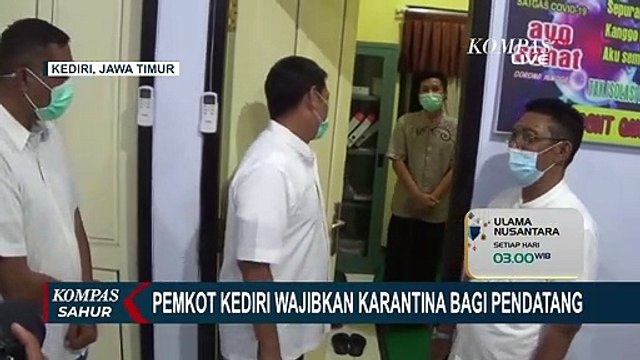 Pemkot Kediri Wajibkan Karantina Bagi Pendatang, Fasilitas Disiapkan