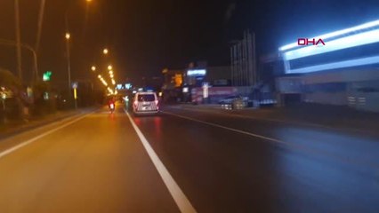 MOTOSİKLETLE 5 KİLOMETRE KAÇTI, YAKALANINCA "POLİS BENİM BAŞ TACIM" DEDİ