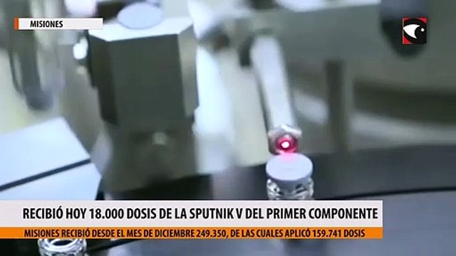 Misiones recibió hoy 18.000 dosis de la SputniK V del primer componente