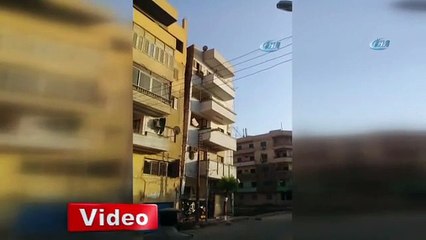 5 katlı binanın yıkılma anı kamerada