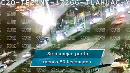 Así colapsó Línea 12 del metro con todo y vagón