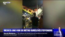 À Mexico, un pont du métro aérien s'effondre au moment où une rame passe dessus