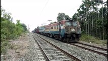 Crossing of Trains  II BEML Emu Crossing with Twins Bhilai Wag7 freight train at Balagarh Station