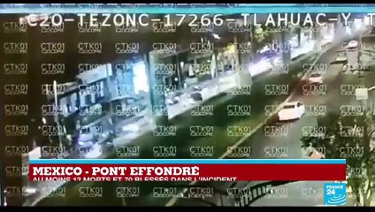 Effondrement d'un pont à Mexico : les secours à pied d'oeuvre