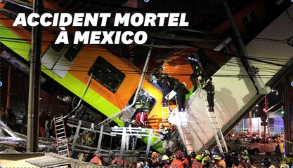 À Mexico un pont s'effondre au passage du métro, au moins 13 morts