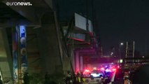 مقتل 15 شخصاً على الأقل وإصابة العشرات بعد انهيار جسر كان يمر عليه قطار مترو في المكسيك