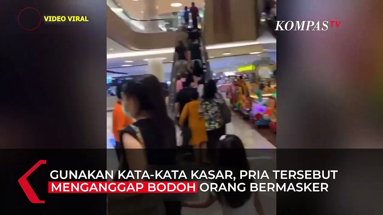 Viral Pria Ejek Pengunjung Mal Bermasker dengan Kata Kasar