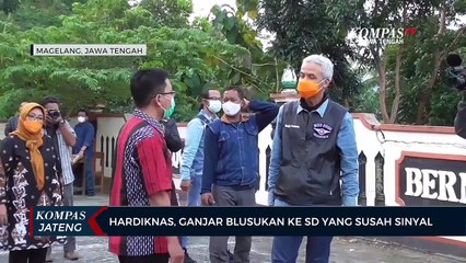 Hardiknas Ganjar Blusukan ke SD Negeri Growong yang Susah Sinyal