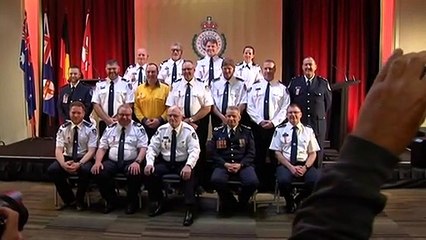 Ceremony for NSW RFS for work during Black Summer fires
