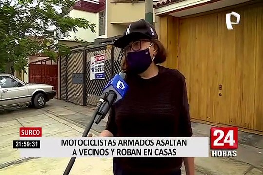 Vecinos de Surco aterrorizados por constantes robos y asaltos