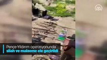 Pençe-Yıldırım operasyonunda silah ve malzeme ele geçirildi