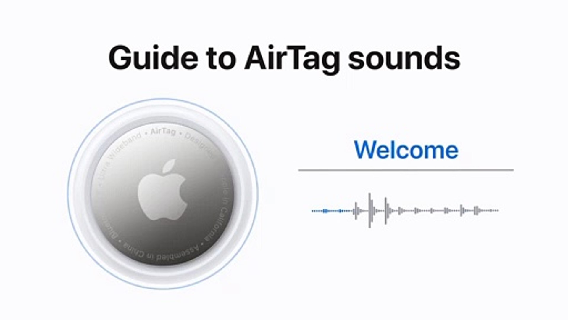 Apprenez à connaître les sons AirTag — Apple Support - Vidéo Dailymotion
