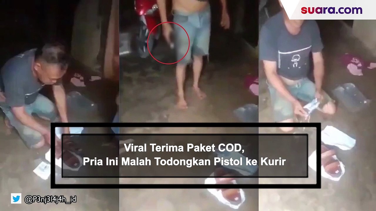 Viral Terima Paket COD, Pria Ini Malah Todongkan Pistol ke Kurir