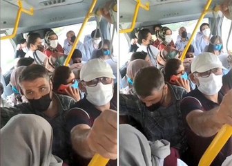 Bursa'da tam kapanmada toplu taşımalarda yoğunluk!