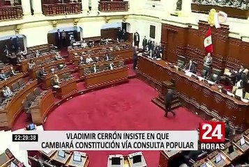 Vladimir Cerrón dice que cambiará la Constitución pero no por la vía congresal