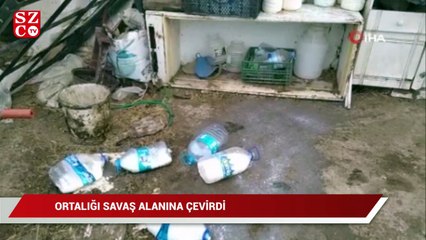 Kardeşinin mandırasını tüfekle basan ağabey, ortalığı savaş alanına çevirdi