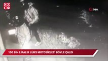 Kartal’da 150 bin liralık motosiklet hırsızlığı kamerada