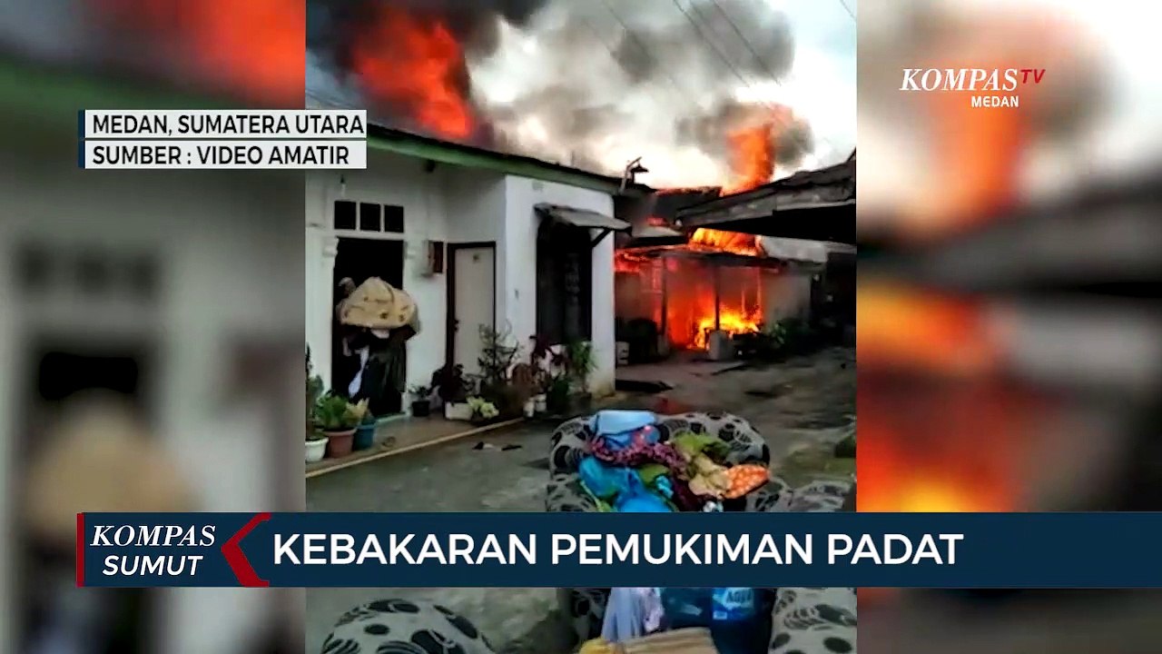 Kebakaran Pemukiman Padat di Medan