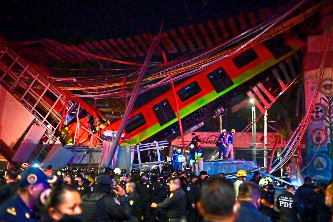 U-Bahn-Brücke in Mexiko-Stadt eingestürzt