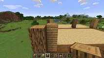 Medium Sized Wood Minecraft House Tutorial! (Easy)