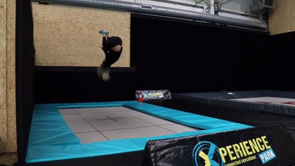 Saltos sur trampoline à Mulhouse