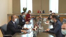 Son dakika haber... Bakan Çavuşoğlu, Slovenya Dışişleri Bakanı Logar ile görüştü