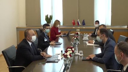 Son dakika haberleri... Bakan Çavuşoğlu, Slovenyalı mevkidaşı Logar ile görüştü