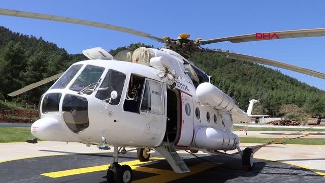 SÖNDÜRME HELİKOPTERİ MARMARİS VE MİLAS'TA GÖREVE BAŞLADI