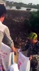 Binlerce ördeği aynı anda beslemek