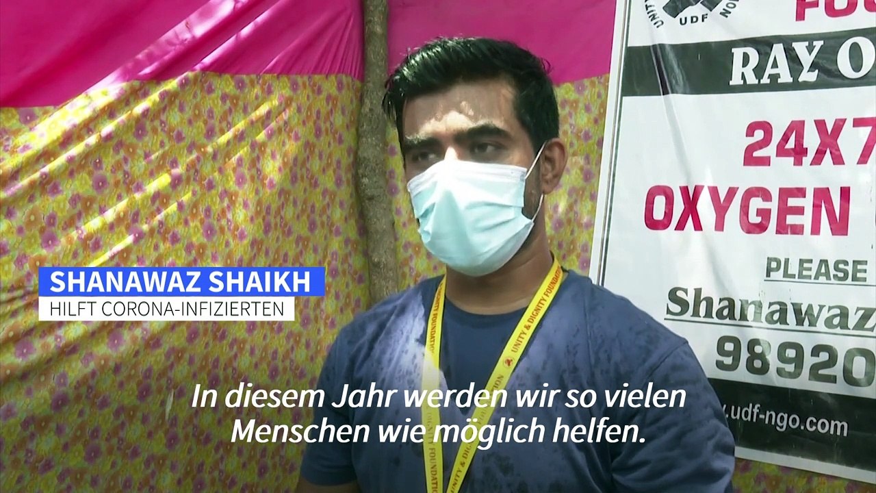 Inder verschenkt Sauerstoffflaschen an Corona-Kranke