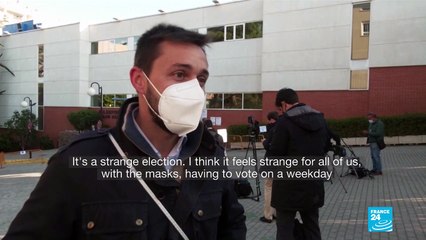 'It's a strange election': Madrid voters queue at polls in Covid-influenced crunch election