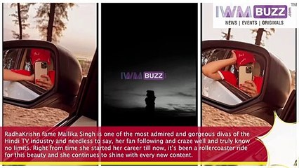 RadhaKrishn fame Mallika Singh caught on camera going out during Covid-19 lockdown time for a drive