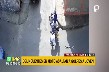 Cercado: mujer sufre violento asalto cuando se dirigía a su vivienda