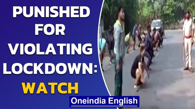Ambala Police punishes people violating complete lockdown in Haryana | Oneindia News