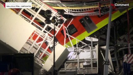 Mexico City bridge collapses with metro train on it