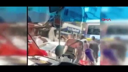 İstanbul'un göbeğinde feci kaza