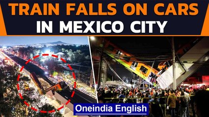 Mexico City: Overpass carrying metro train cars collapses on road | Oneindia News