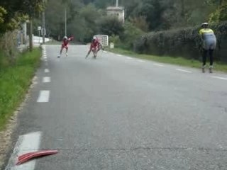 Sprint roller Anne So, Seb, Francky