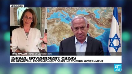 Israel's Netanyahu faces midnight deadline to form government